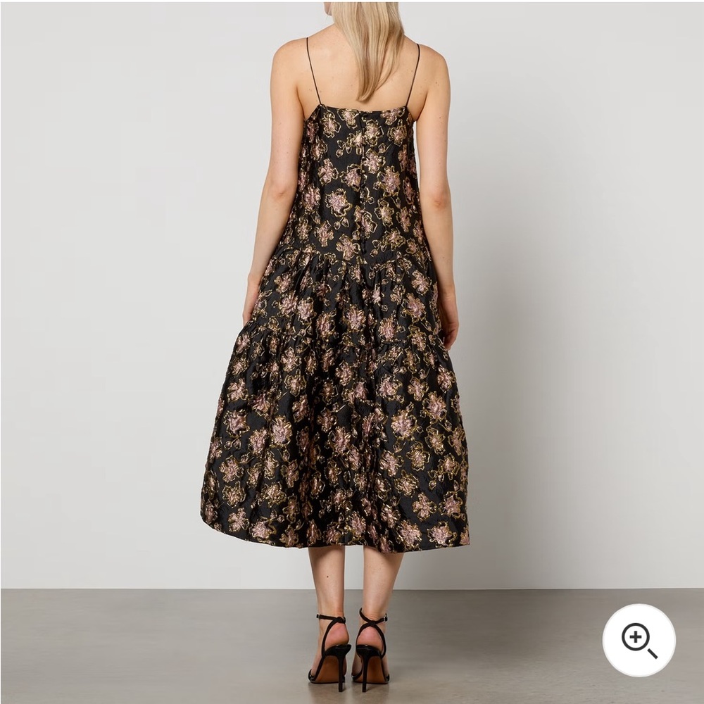 Sister Jane Dream Floral-Jacquard Cloqué Midi Dress - Picture 2 of 4